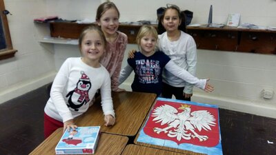 Warsztaty o polskich symbolach narodowych w szkole im. A. Mickiewicza w Chicago – 16 stycznia 2018