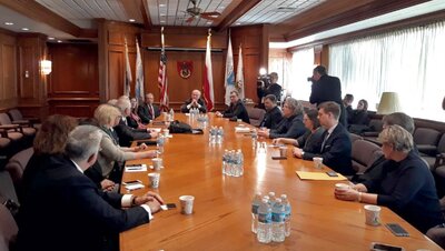Spotkanie z prezesem Kongresu Polonii Amerykańskiej Frankiem Spulą i liderami organizacji polonijnych – 17 stycznia 2018