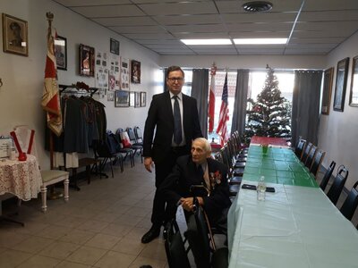 Prezes IPN spotkał się z Tadeuszem Terlikowskim, żołnierzem Armii Andersa, mechanikiem Dywizjonu 303 – 20 stycznia 2018