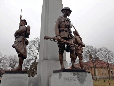 Pomnik ku czci amerykańskich żołnierzy polskiego pochodzenia, poległych w bitwach I wojny światowej oraz żołnierzy armii Hallera – 21 stycznia 2018