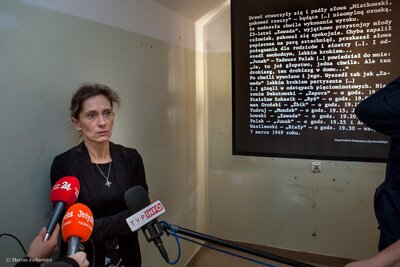 Wystawa „Dowody zbrodni”. Briefing prasowy– Warszawa, 28 lutego 2018. Fot. Marcin Jurkiewicz (IPN)