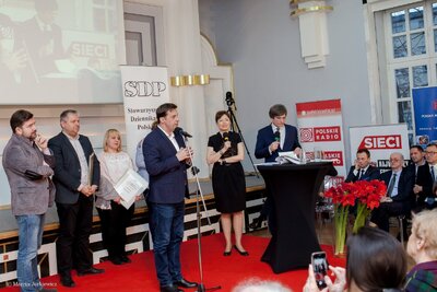 Gala Nagród Stowarzyszenia Dziennikarzy Polskich – Warszawa, 21 marca 2018. Fot. Marcin Jurkiewicz (IPN) #6