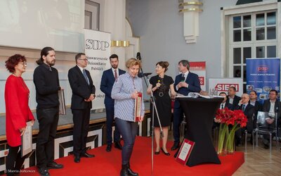 Gala Nagród Stowarzyszenia Dziennikarzy Polskich – Warszawa, 21 marca 2018. Fot. Marcin Jurkiewicz (IPN) #12