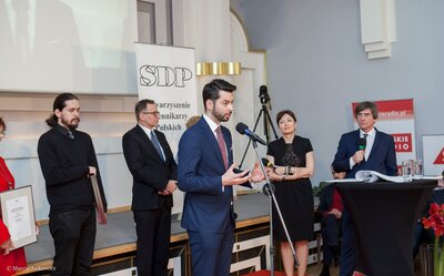 Gala Nagród Stowarzyszenia Dziennikarzy Polskich – Warszawa, 21 marca 2018. Fot. Marcin Jurkiewicz (IPN) #14