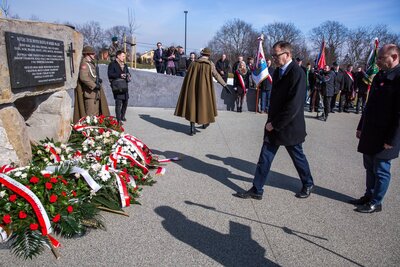 Uroczystości Narodowego Dnia Pamięci Polaków ratujących Żydów w Markowej – 24 marca 2018. Fot. Sławek Kasper (IPN)