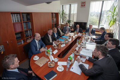 Wizyta prokuratorów z Ludwigsburga w Instytucie Pamięci Narodowej – 10 kwietnia 2018. Fot. Marcin Jurkiewicz (IPN)