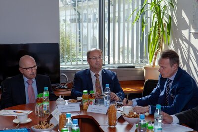 Wizyta prokuratorów z Ludwigsburga w Instytucie Pamięci Narodowej – 10 kwietnia 2018. Fot. Marcin Jurkiewicz (IPN)