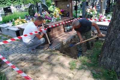 Prace ekshumacyjne na kieleckiej „Łączce” – 5 czerwca 2018