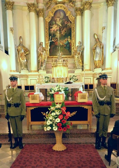 Pogrzeb żołnierzy Armii Krajowej w Ejszyszkach na Litwie – 8 września 2018. Fot. Michał Siemiński (IPN)