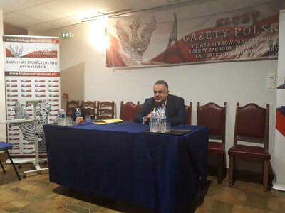 Uczestnicy zjazdu spotkali się także z red. naczelnym „Gazety Polskiej” Tomaszem Sakiewiczem