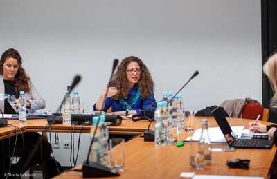 Specjalna sprawozdawczyni ONZ w dziedzinie praw kulturalnych z wizytą w IPN – 25 września 2018. Fot. Marcin Jurkiewicz (IPN)