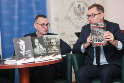 Prezentacja serii wydawniczej IPN „Bohaterowie Niepodległej” – 6 listopada 2018. Fot. Piotr Życieński (IPN)