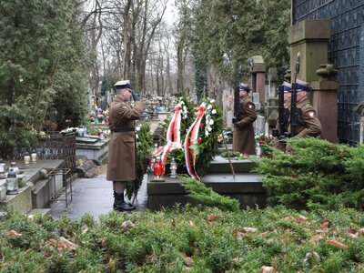 Grób Romana Dmowskiego na Cmentarzu Bródnowskim – Warszawa, 2 stycznia 2019. Fot. Mateusz Niegowski (IPN)