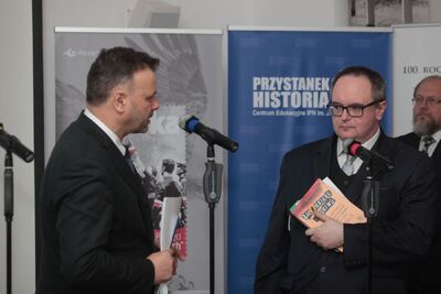 Konferencja prasowa na temat przedsięwzięć IPN z okazji obchodów Narodowego Dnia Pamięci „Żołnierzy Wyklętych” – 28 lutego 2019. Fot. Piotr Życieński (IPN)