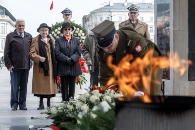 Uroczystości przed Grobem Nieznanego Żołnierza – 24 marca 2019. Fot. Sławek Kasper (IPN)