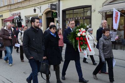 IX Biało-Czerwony Marsz Pamięci w Krakowie upamiętniający ofiary katastrofy smoleńskiej