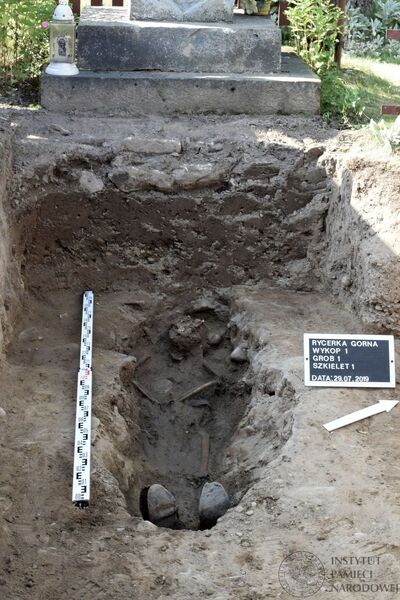 Prace poszukiwawczo-ekshumacyjne Biura Poszukiwań i Identyfikacji IPN w Rycerce Górnej – 29-30 lipca 2019