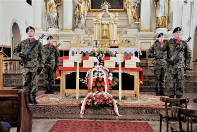 Pogrzeb czterech nieznanych żołnierzy AK w Ejszyszkach (Litwa) – 7 września 2019
