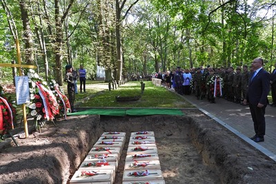 Ceremonia pogrzebowa obrońców Modlina poległych we wrześniu 1939 roku – Modlin, 14 września 2019