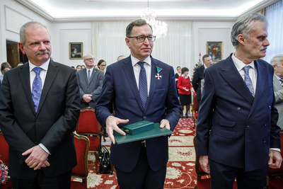 Uroczystość wręczenia odznaczeń w Ambasadzie Węgier – Warszawa, 6 grudnia 2019. Fot. Sławek Kasper (IPN)