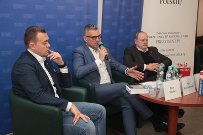 Z cyklu „Tajemnice bezpieki” dyskusja „Czy polskiej bankowości potrzebna jest lustracja?” – Warszawa, 20 stycznia 2020. Fot. Piotr Życieński (IPN)