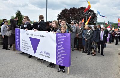 Uroczystości rocznicy wyzwolenia w Miejscu Pamięci Mauthausen, 2015 r. (fot. Maciej Foks)