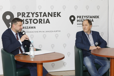 Dyskusja online „»Solidarność« – między ewolucją a rewolucją” – 27 listopada 2020. Fot. Piotr Życieński (IPN)