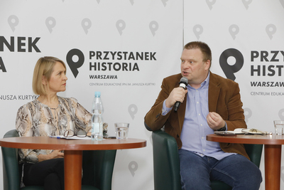 Dyskusja „Granice dyskursu. Na jakie tematy nie warto rozmawiać?” z cyklu „Polska na froncie sporów cywilizacyjnych” – 8 czerwca 2021. Fot. Piotr Życieński (IPN)