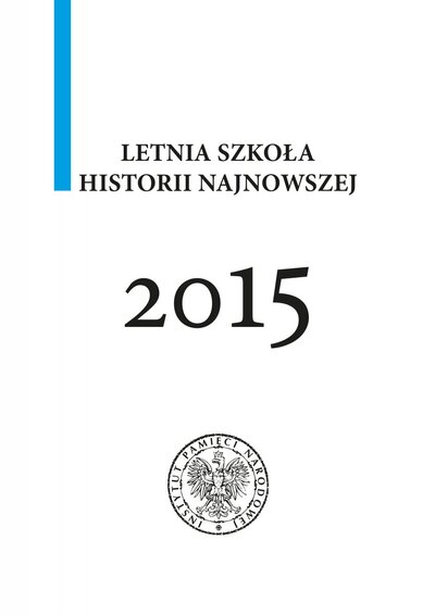 Letnia Szkoła Historii Najnowszej 2015 – okładka