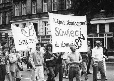 Manifestacja członków KPN z dnia 17.09.1989 r.
