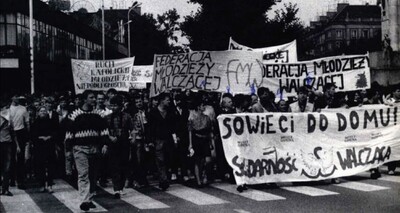 Manifestacja niepodległościowa w Szczecinie, 11 listopada 1989 r.