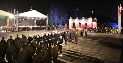 Uroczystości przed Grobem Nieznanego Żołnierza – 1 marca 2017 (fot. Marcin Jurkiewicz/IPN)