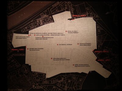 Plan krakowskiego getta (fot. Creative Commons)