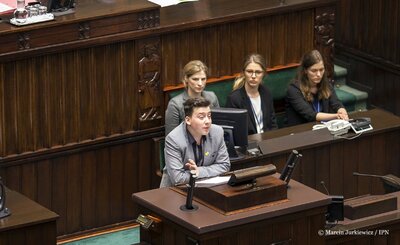 XXIII sesja Sejmu Dzieci i Młodzieży – Warszawa, 1 czerwca 2017. Fot. Marcin Jurkiewicz (IPN)