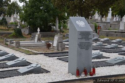 Craiova – polska kwatera 24 grobów na cmentarzu katolickim