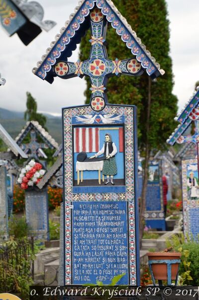Wesoły cmentarz w miejscowości Sapanta, w okręgu Marmarosz