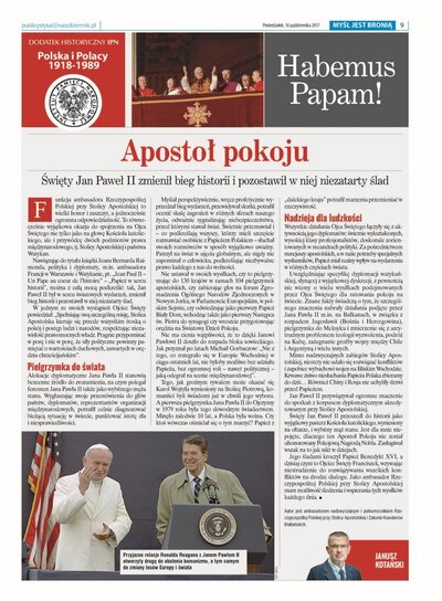 Habemus Papam! – „Nasz Dziennik”, 16.10.2017