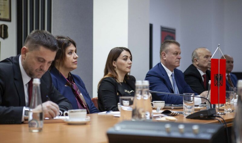 A delegation from the Albanian AIDSSH (Autoriteti për Informimin mbi Dokumentet e Ish Sigurimit të Shtetit), an independent state institution dealing with the collection, administration, processing and use of former state security documents visit to the IPN, 5 February 2020.