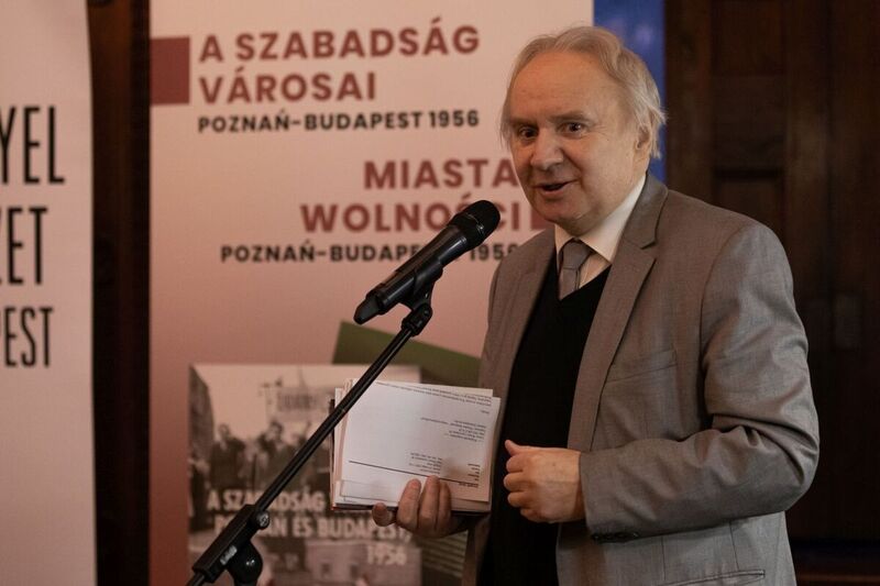 The promotion of the Hungarian language version of the publication “Cities of Freedom. Poznań – Budapest 1956” ; 22 February 2022, Budapest; Photo: M.Bujak IPN