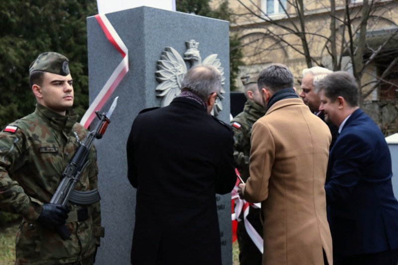 The ceremony of unveiling of the monument commemorating the victims of German Nazism and Soviet communism – Malbork, Poland, 22 February 2024; photo: IPN