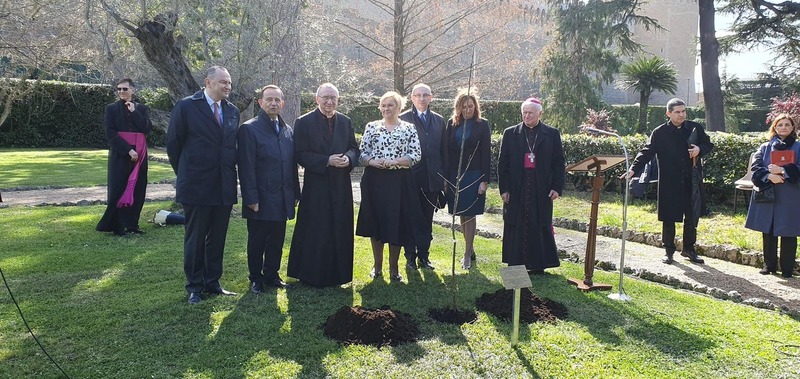 Commemoration of the Ulma family, Vatican Gardens, 6 March 2024; photo: public domain