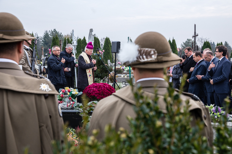 At the grave of the Ulma Family in Markowa – 19 October 2019. Photos: Sławek Kasper (IPN)
