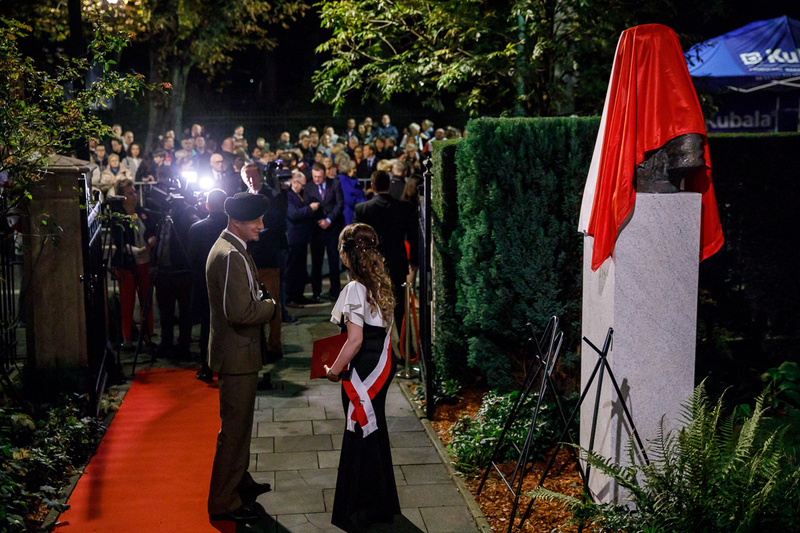The ceremony of unveiling the Marshal Piłsudski bust in Brussels, 6 November 2018. Photos: Sławek Kasper (IPN)
