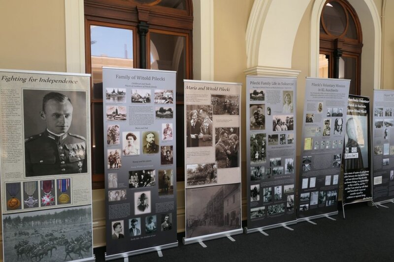The opening of the “Time for Heroes” exhibition in the Western Australian Parliament in Perth - 9 November 2018