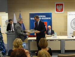 Uhonorowanie przyjaciół olsztyńskiej Delegatury IPN. Na zdjęciu Prezes IPN i Dariusz Jarosiński - popularyzator wiedzy o Żołnierzach Wyklętych