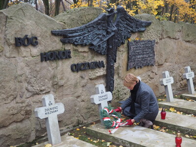 Grób ofiar zbrodni komunistycznych dokonanych w Olmontach (Cmentarz Wojskowy)