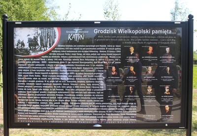 Uroczystość odsłonięcia Miejsca Pamięci Zbrodni Katyńskiej