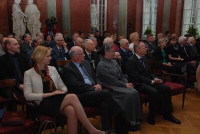 Uroczysta gala wręczenia Nagród Honorowych Prezesa IPN „Świadek Historii” w Sali Czerwonej Pałacu Działyńskich w Poznaniu 
