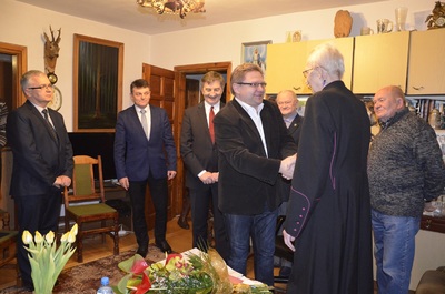 Uroczyste wręczenie ks. prałatowi Eugeniuszowi Dryniakowi Krzyża Wolności i Solidarności przez marszałka Sejmu RP Marka Kuchcińskiego.