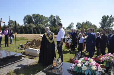 Uroczystości pogrzebowe Michała Szydłowskiego w Kosinie.